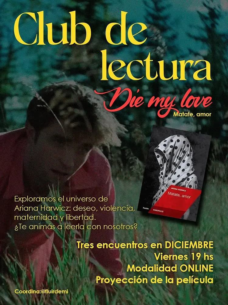 Banner del Taller de lectura: Matate, amor